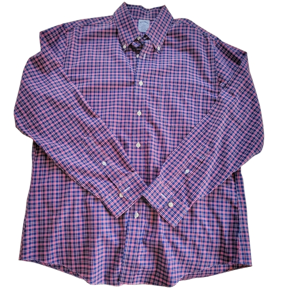 Brooks Brothers Other - Brooks Brothers // M's Regent Fit Plaid Button Down Shirt // XL // Red & Blue